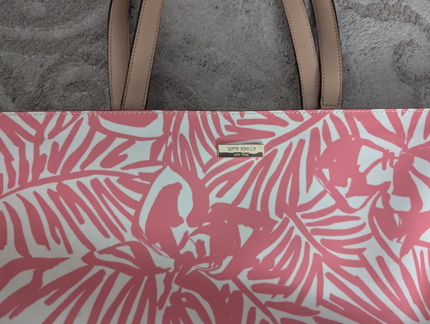Kate Spade Tote Bag - Pink Floral Pattern image indicator(2)