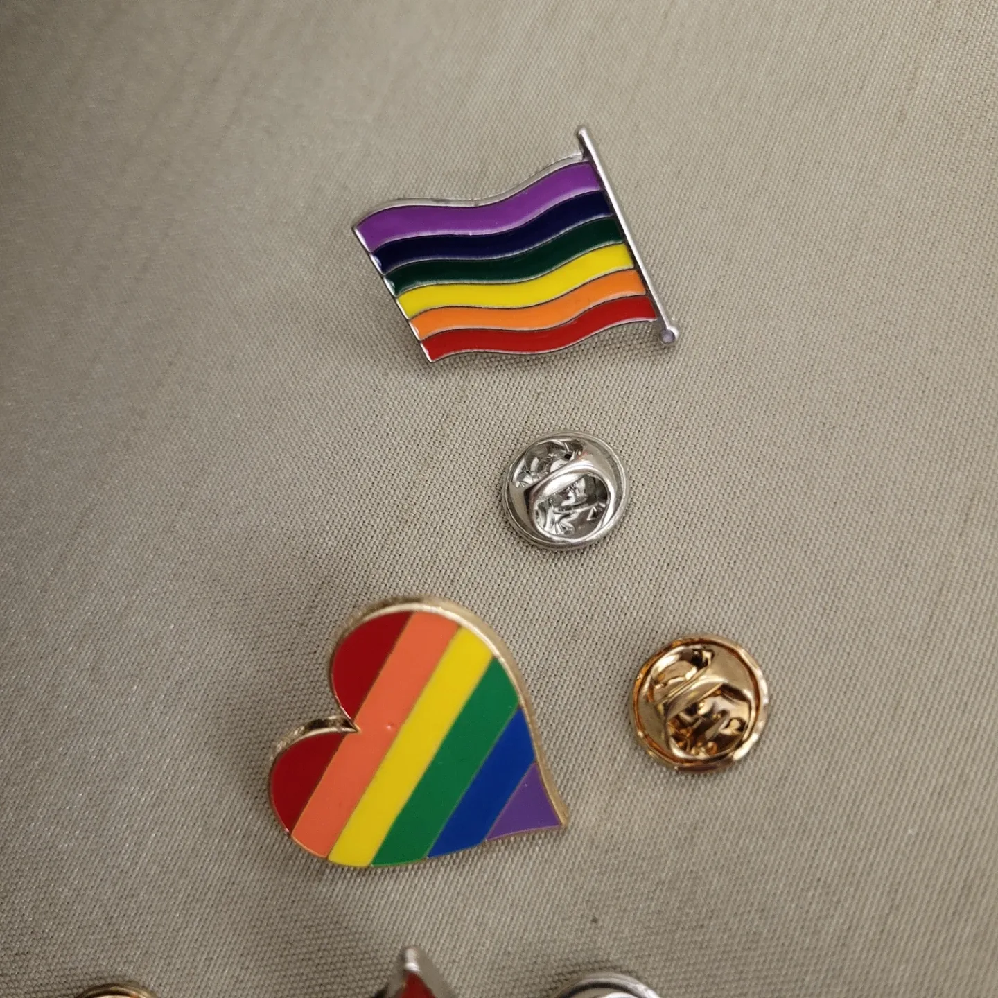 1" Rainbow Pins Brand New without Tags 3.00 or 2 for 5.00 image indicator(6)