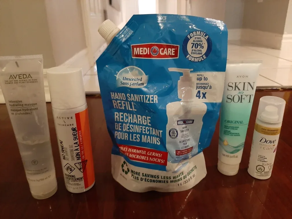 Assorted Hygiene Lot (Mask, Cream, Shampoo, Sanitizer)