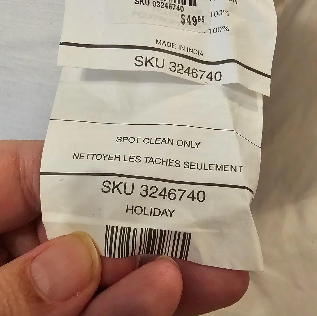 MultiColoured Pier 1 "Cold noses Warm Hearts" X-mas Decor Pillow image indicator(9)