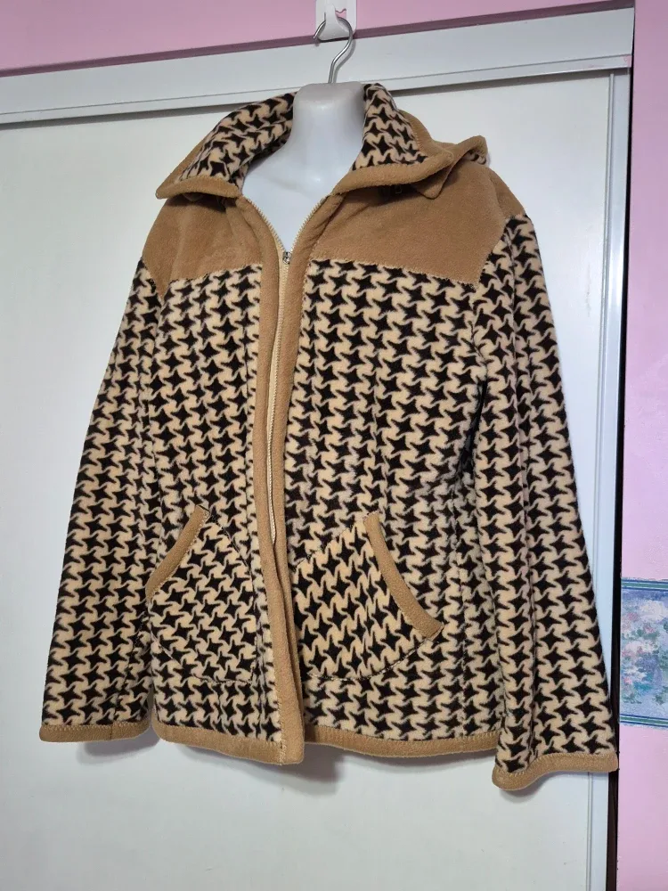 Houndstooth Fleece Jacket thumbnail