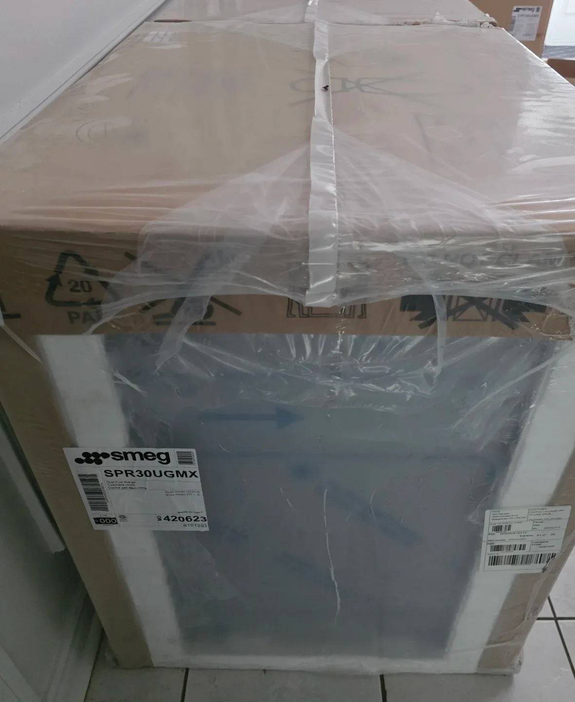 NEW Smeg 30" Dual Fuel Range True Convection Professional Stove image indicator(2)