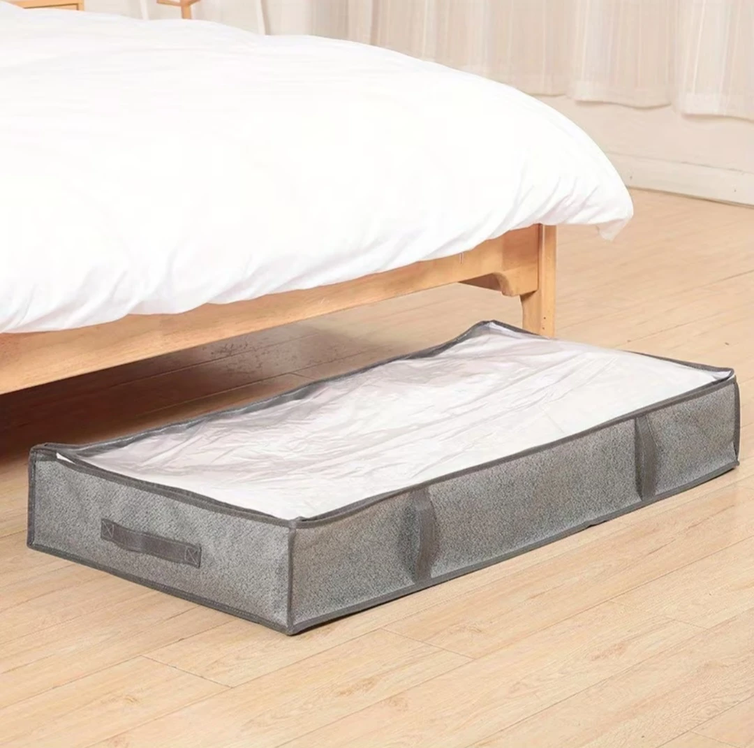 Under Bed Storage Bag with Handles - Grey - 100x50x15cm - photo 3