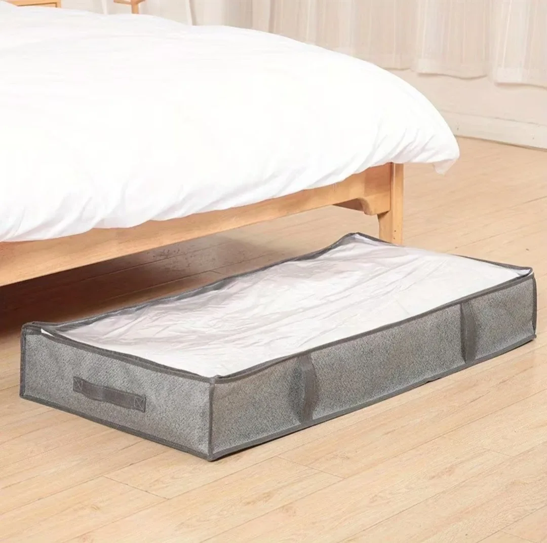 Under Bed Storage Bag - Grey - 100x50x15cm image indicator(3)