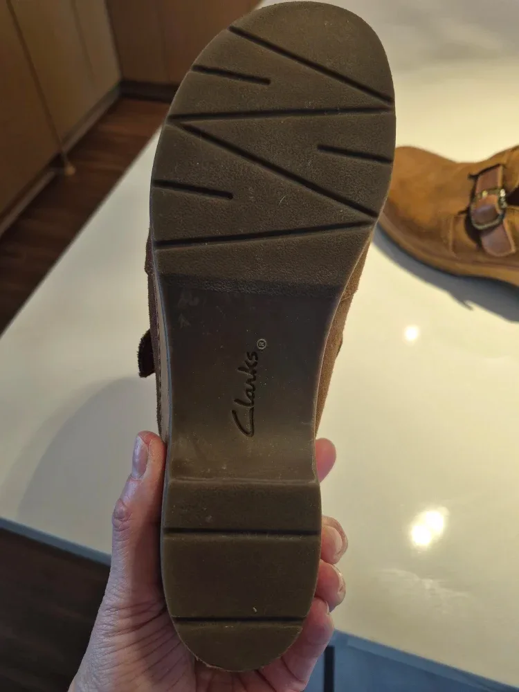 Clarks Collection Brown Suede Clogs image indicator(5)