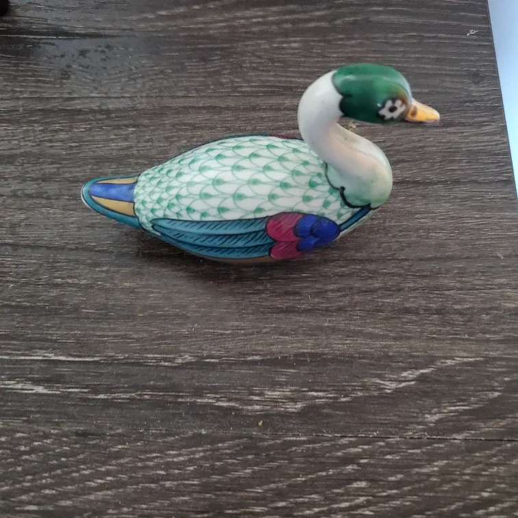 S.W. Art Italy Porcelain Duck Figurine