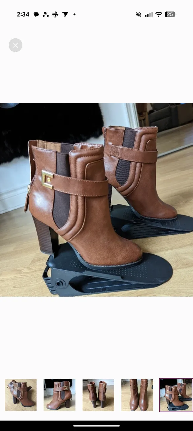 Aldo Brown Ankle Boots, Size 8