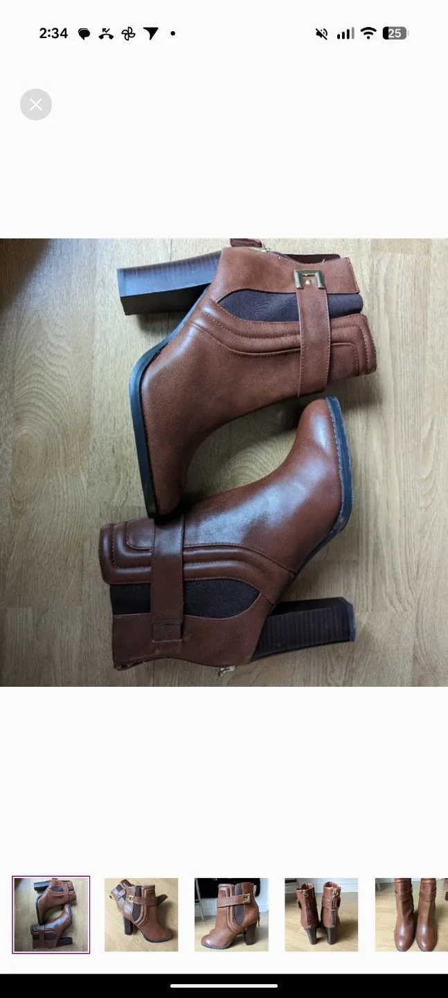 Aldo Brown Ankle Boots, Size 8 image indicator(2)