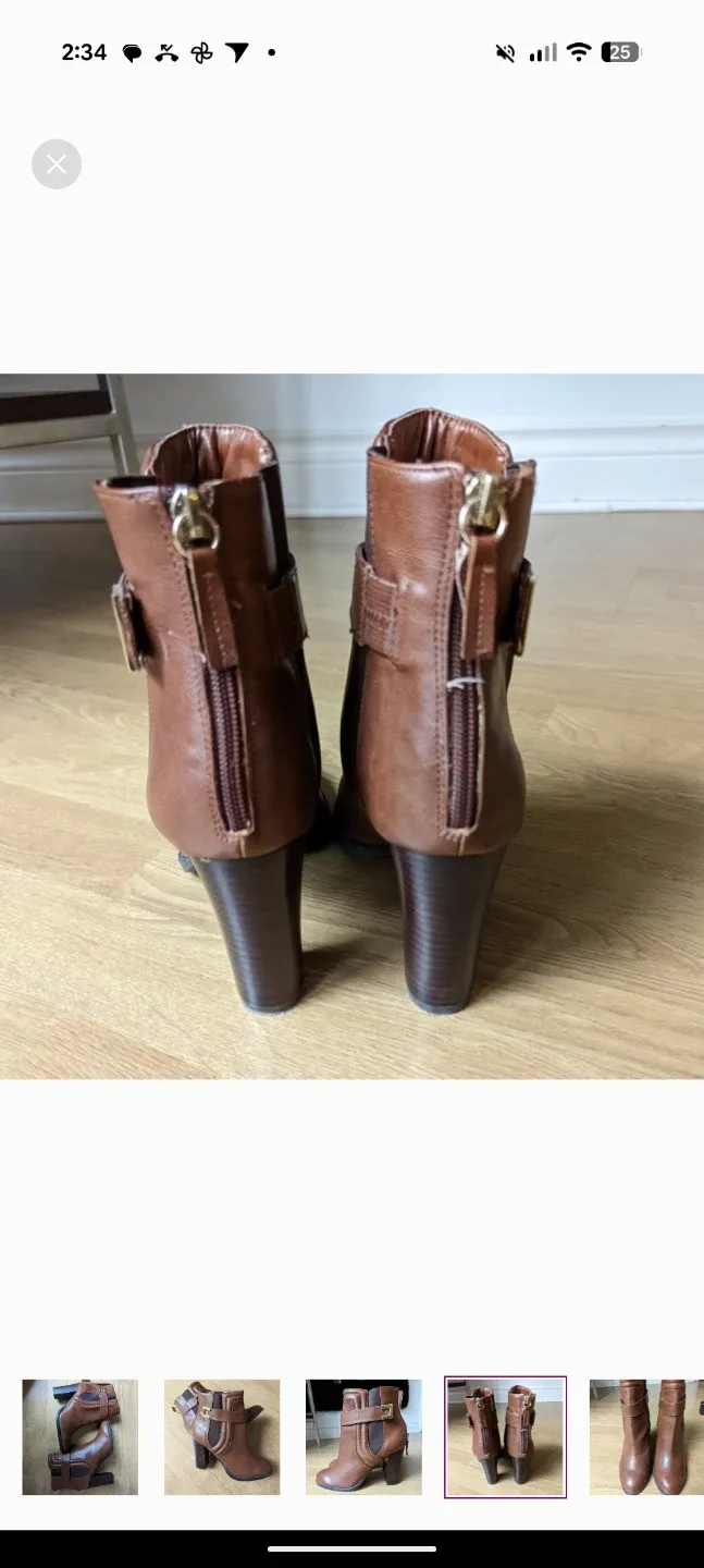 Aldo Brown Ankle Boots, Size 8 image indicator(5)