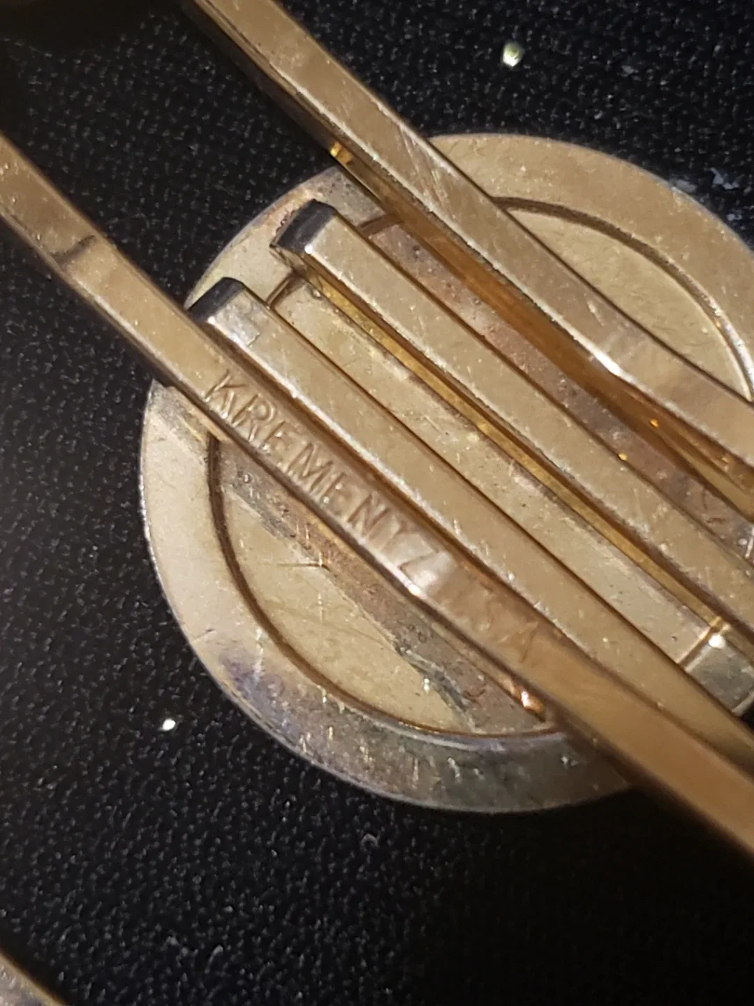 Krementz Gold plated money clip image indicator(2)