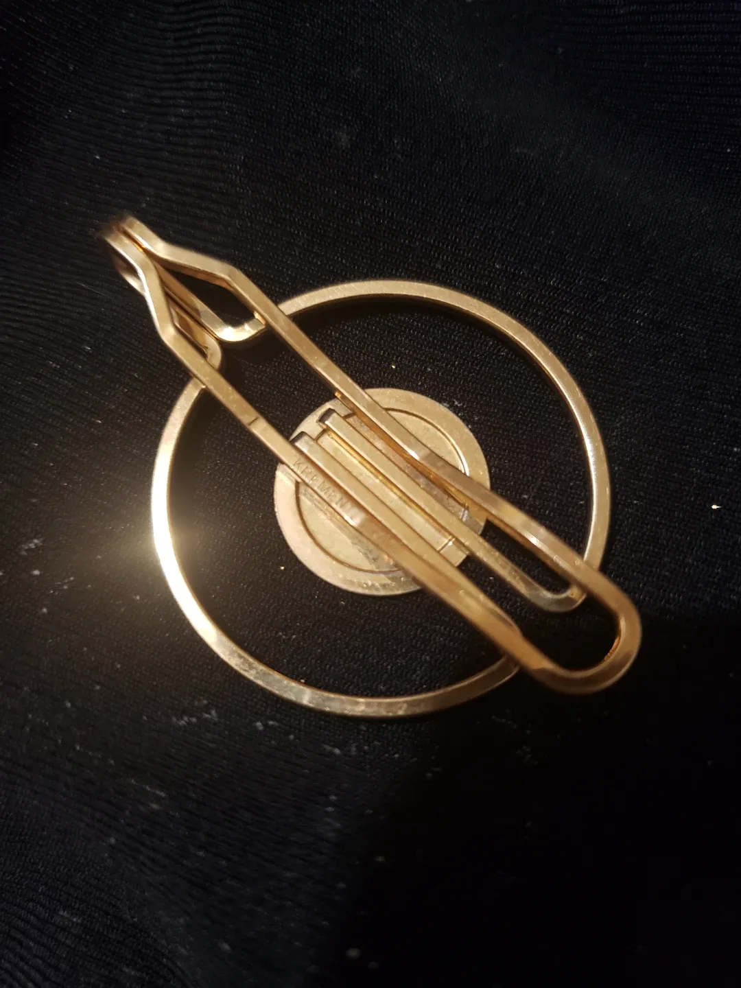 Krementz Gold plated money clip image indicator(3)