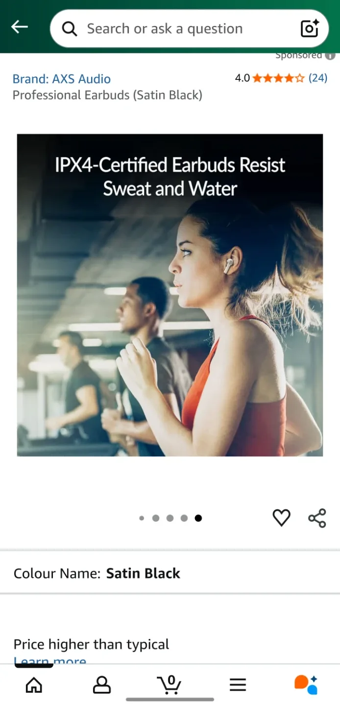 AXS Audio Professional Earbuds (Satin Black) - New image indicator(4)