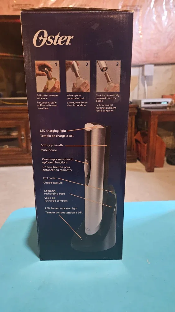 Oster Electric Wine Opener with Chiller image indicator(2)