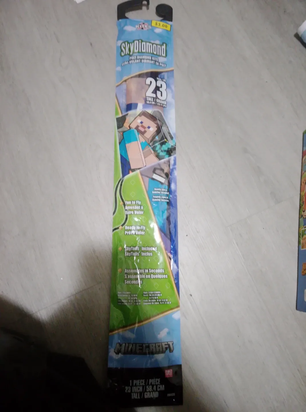 New Unopened Minecraft Kite