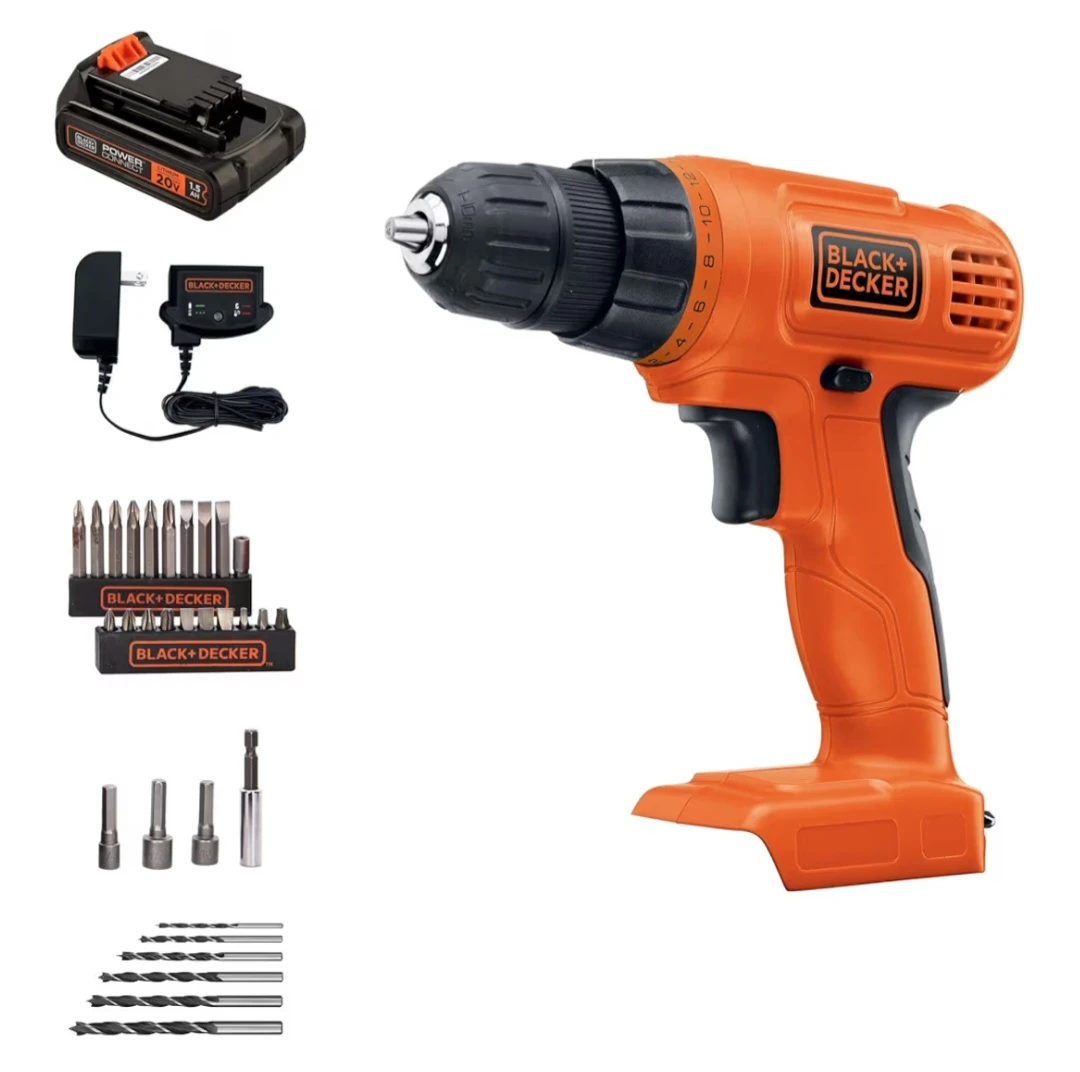 Black and deck are drill and accessories