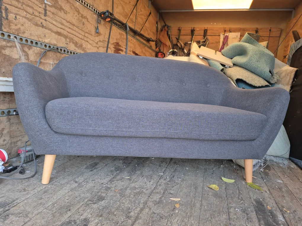 Grey Loveseat Sofa thumbnail