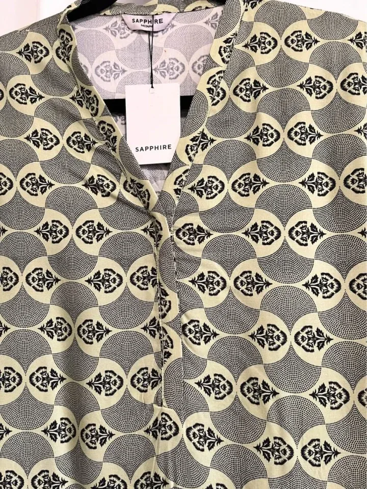 Sapphire Printed Kurta with Pants and dupatta image indicator(2)