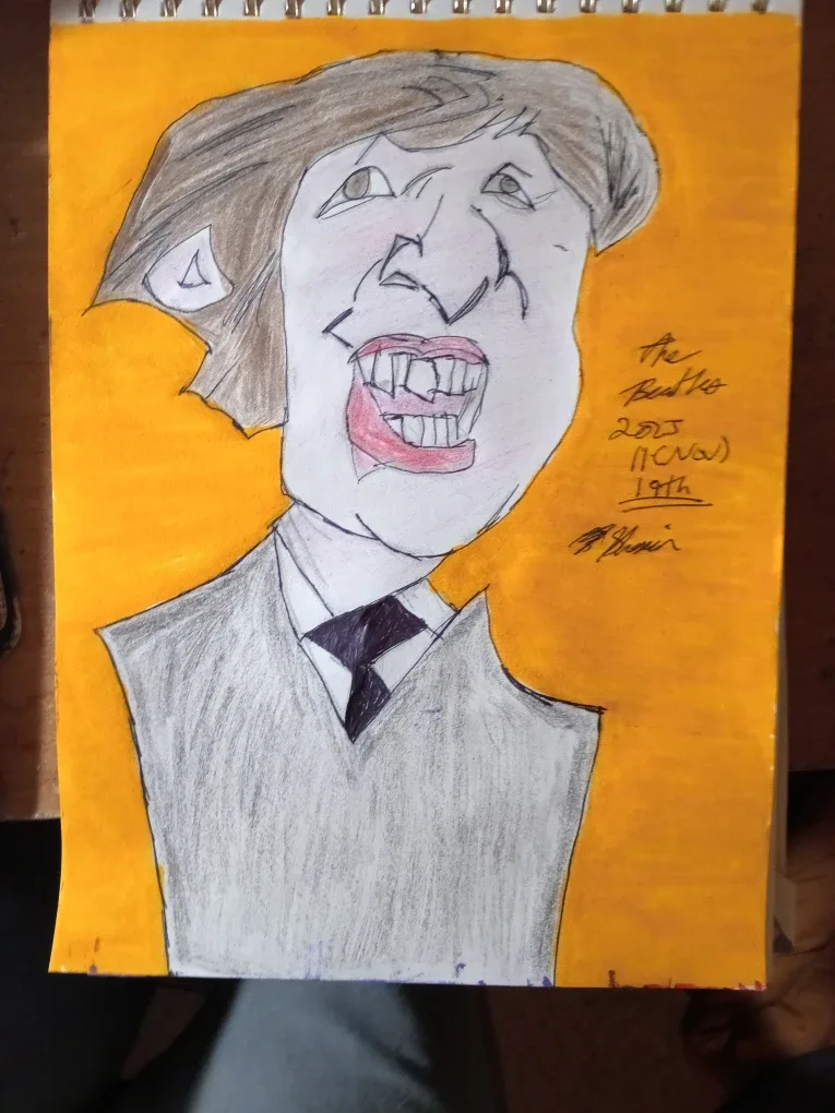 The Beatles Drawing Illustration by Custom Artist Sherwin image indicator(3)