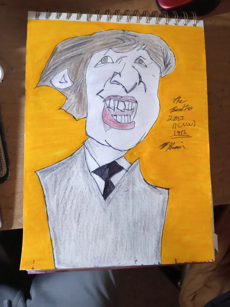 The Beatles Drawing Illustration by Custom Artist Sherwin image indicator(4)