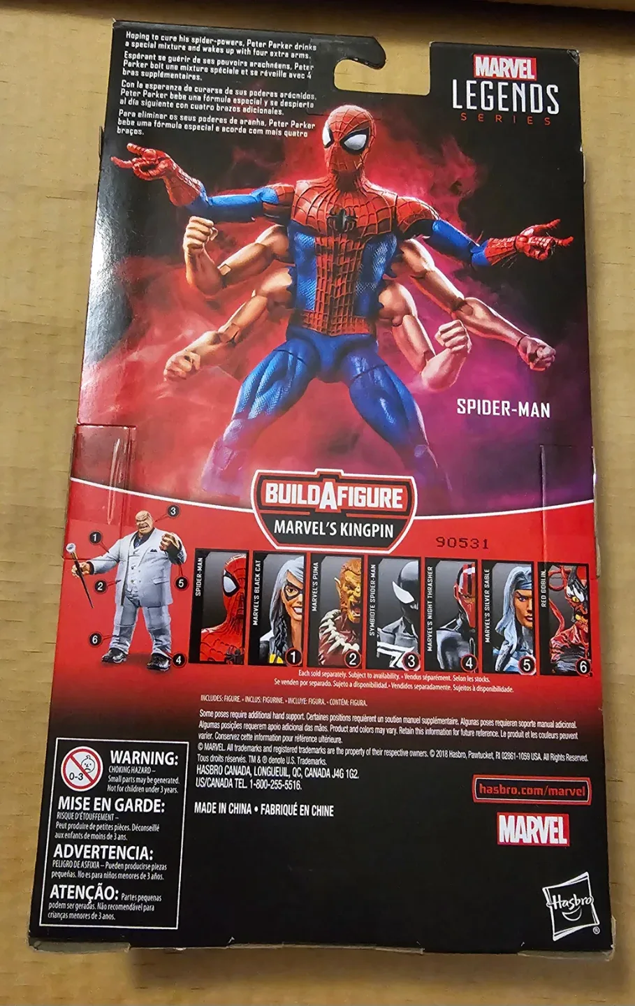 Marvel Legends Spider-Man Six Arm Figure image indicator(2)
