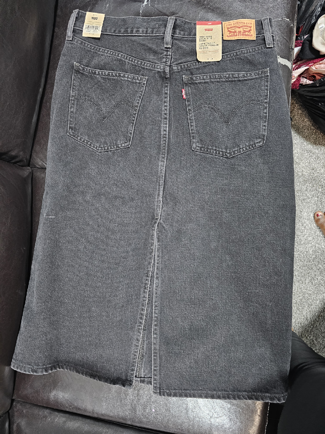 Levi's High Back Slit Skirt - Size 32