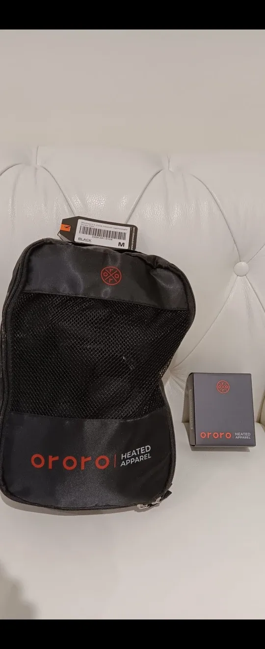 ORORO Women's 4-Zone Heated Lightweight Down Vest - Black M