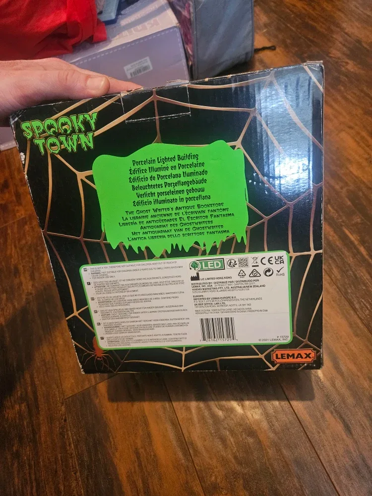 Lemax Spooky Town The Ghost Writer's Antique Bookstore Lighted image indicator(4)