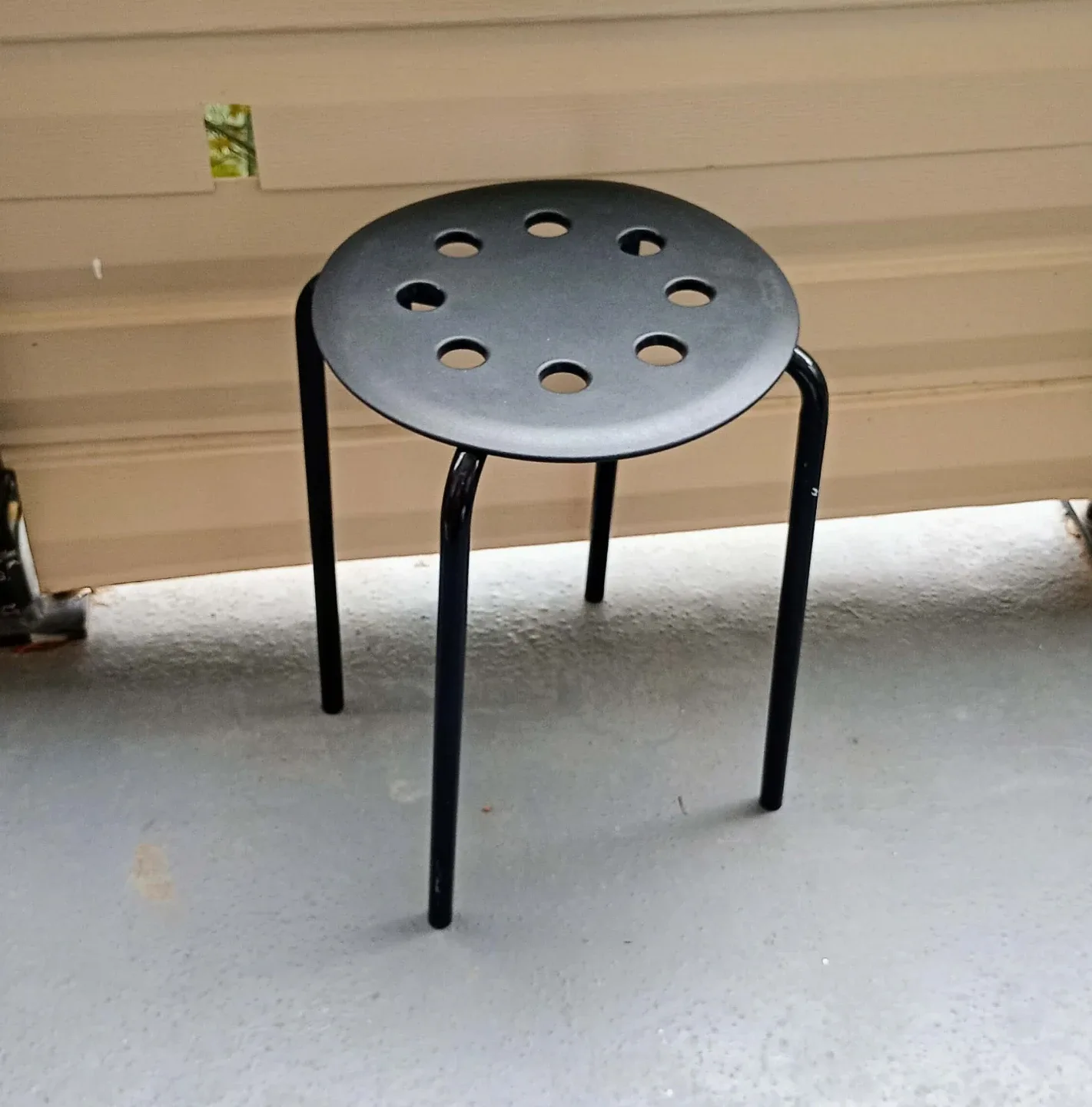 Black IKEA Stool