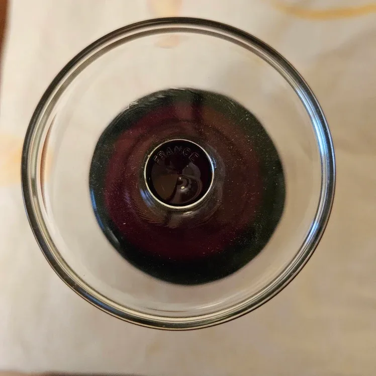 Elegant ruby red glass goblet image indicator(4)