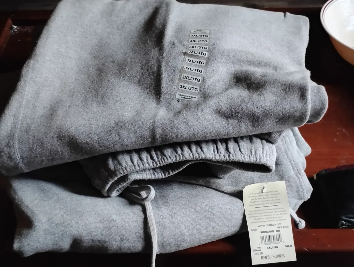 Mark's Meritas Grey Sweatpants 3XL thumbnail