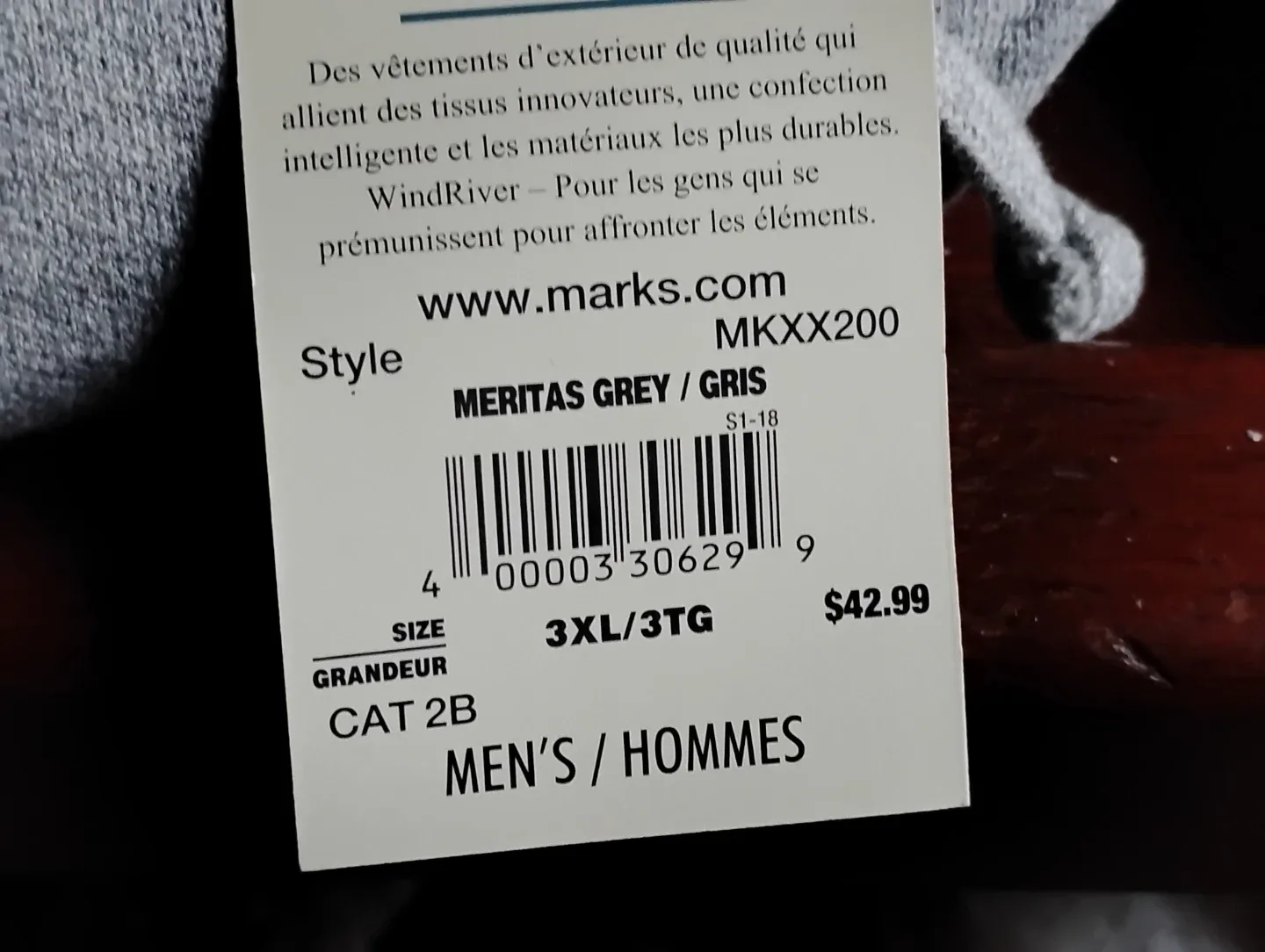 Mark's Meritas Grey Sweatpants 3XL image indicator(2)