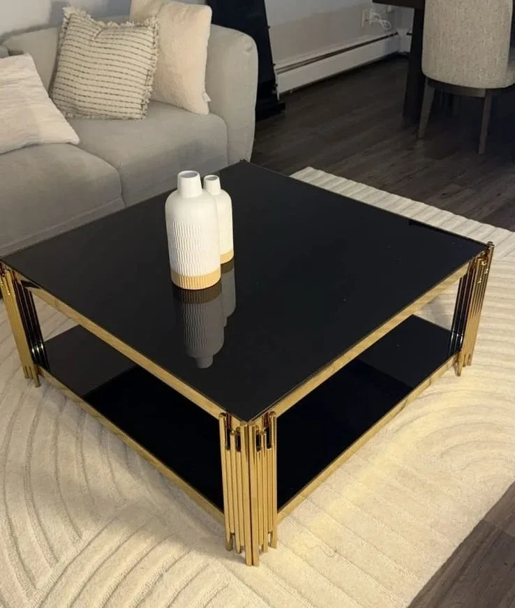 Black & Gold Coffee Table