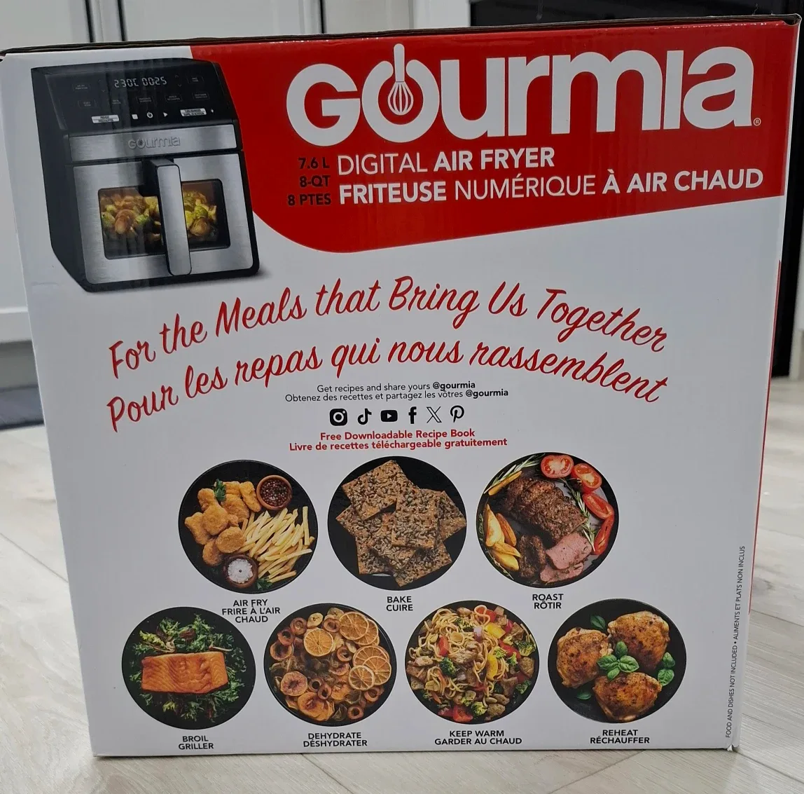 Gourmia 7.6L Digital Air Fryer - New! image indicator(2)