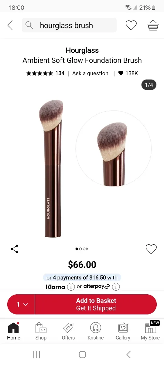 Hourglass Ambient Soft Glow Foundation Brush
