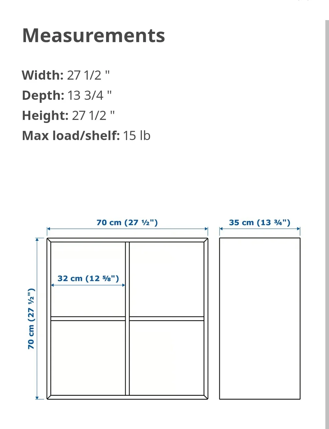IKEA EKET cabinet with 4 compartments image indicator(2)
