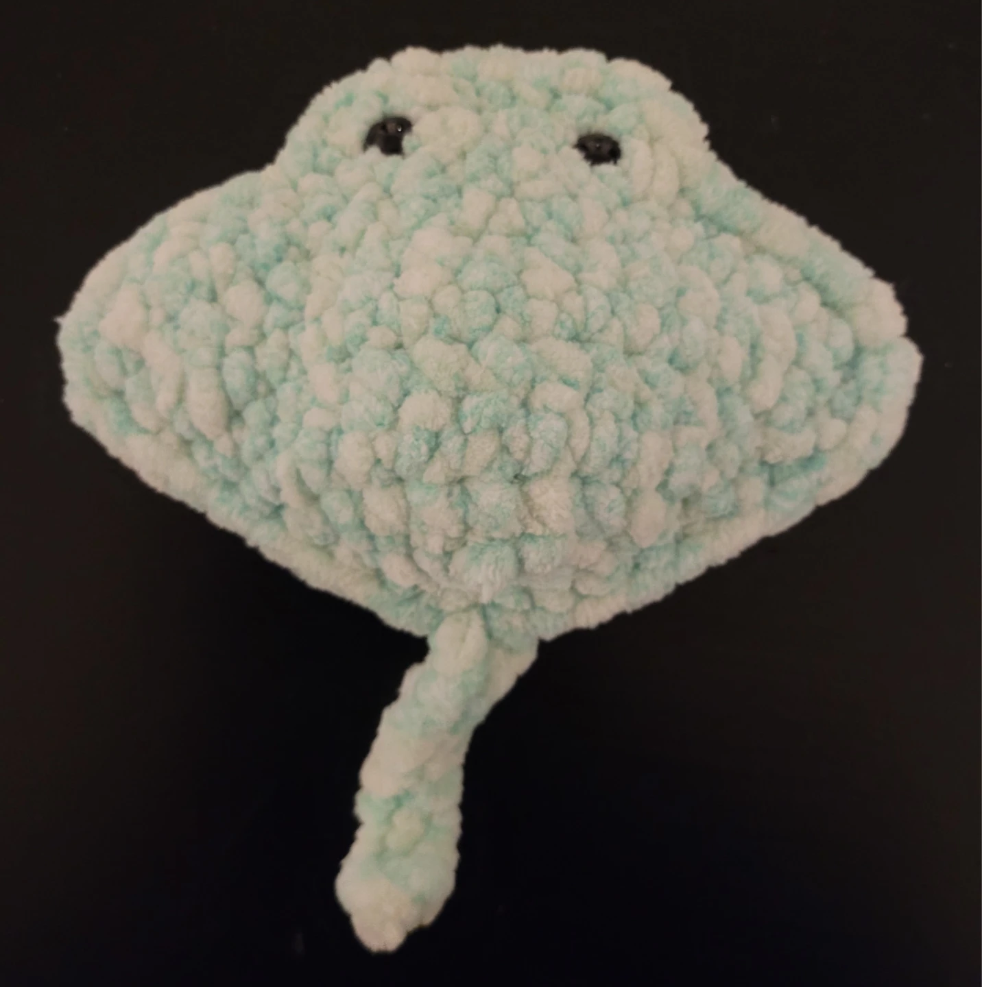 Mint Green Crochet Stingray - Handmade - photo 2