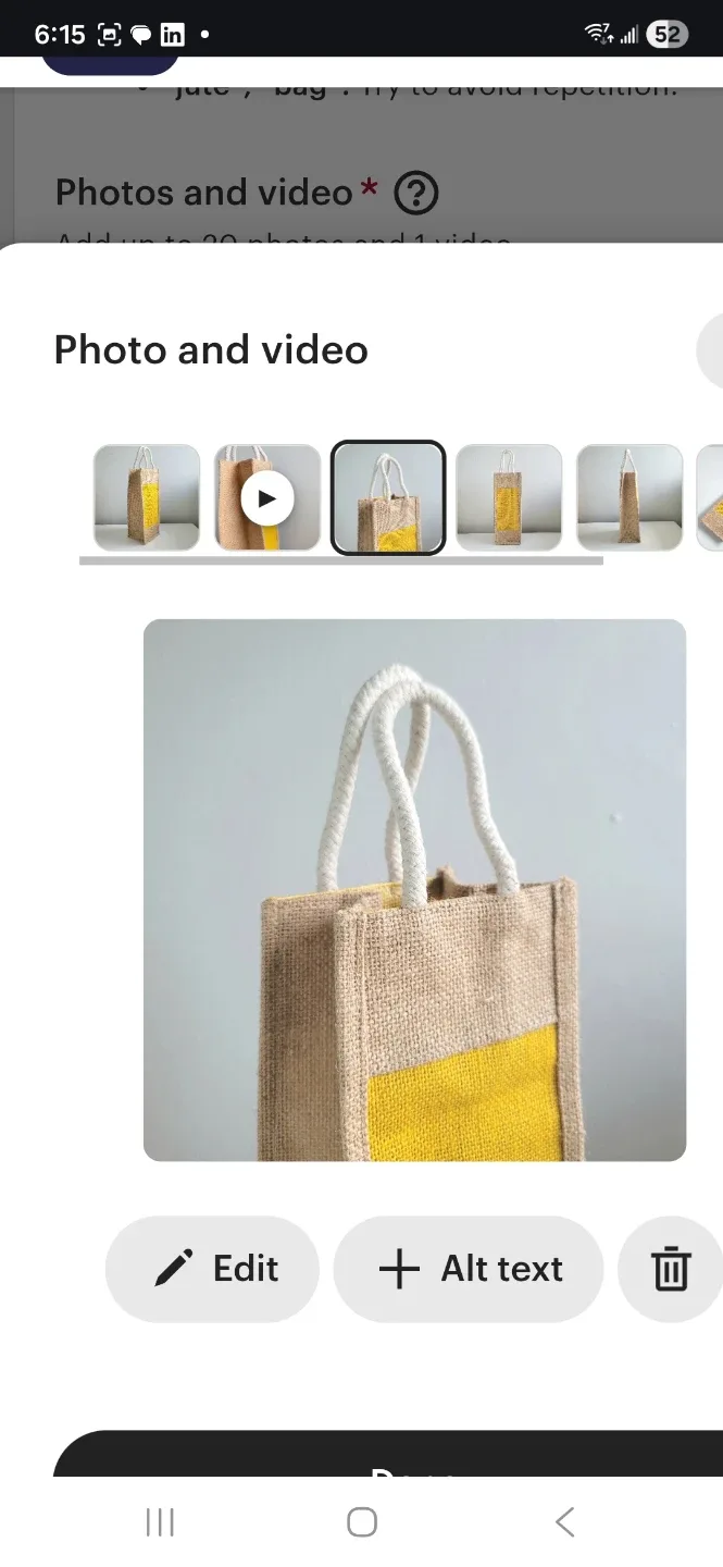 *NEW* Bag for Gifting Wine/ Christmas gift/ Bottle Carrier image indicator(2)