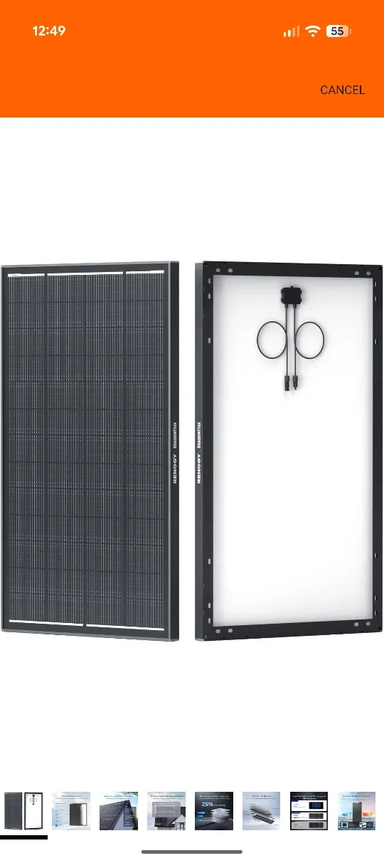 Renogy 195W Solar Panel - Shadowflux Tech