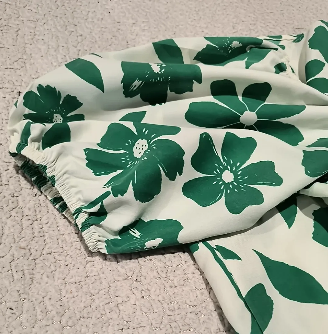 Style House Green Floral Dress - Size L image indicator(4)