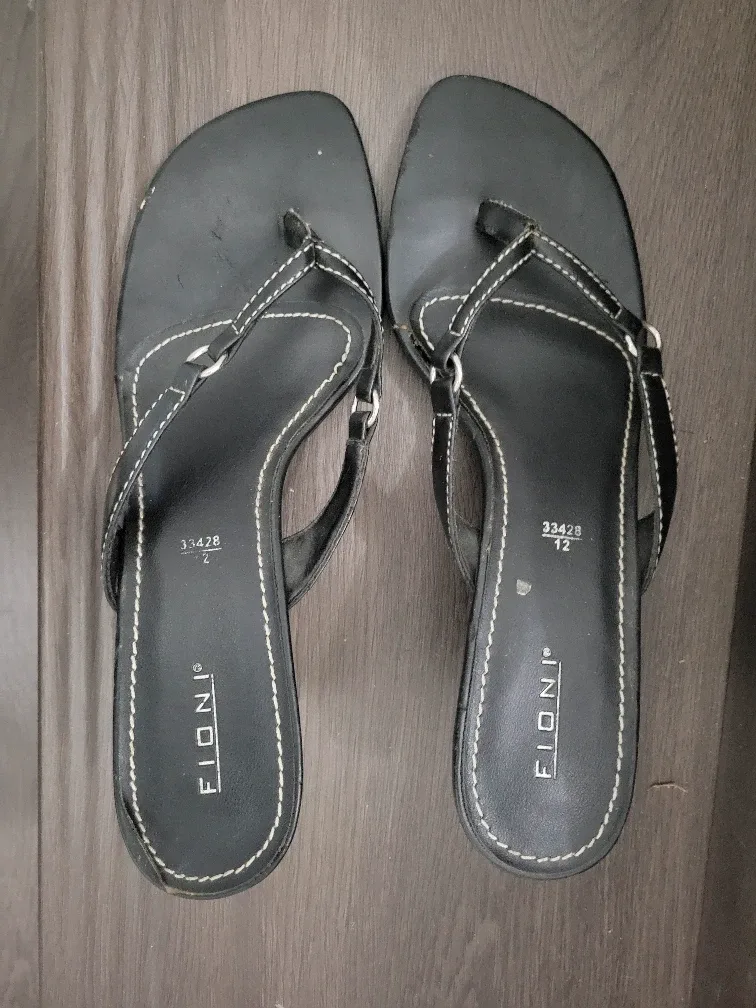 Black Sandals - Size 8.5