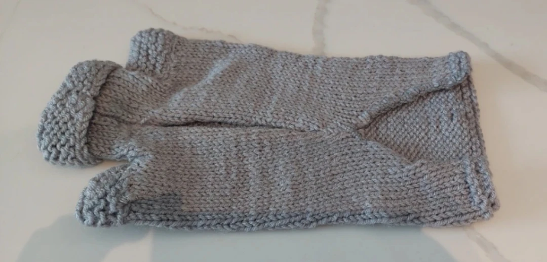 Handmade Grey Knit Dog Sweater - photo 2