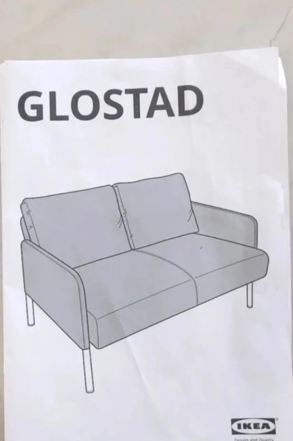 IKEA GLÖSTAD Loveseat - Blue - photo 2