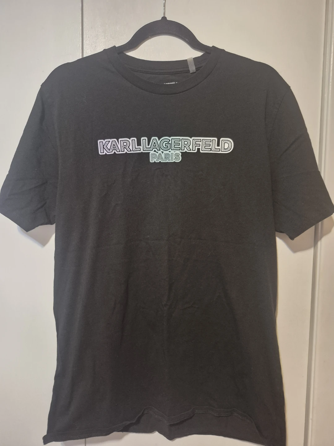 Karl Lagerfeld Paris Black T-Shirt - Size M