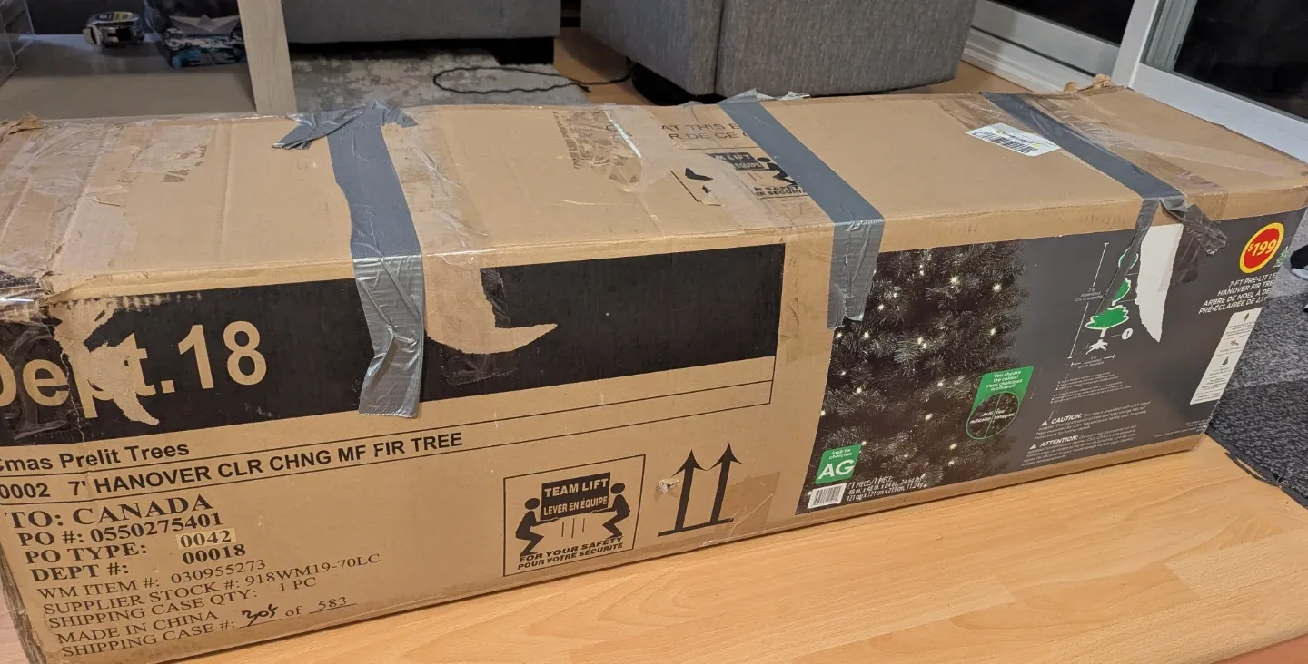 Christmas Tree - 7-ft Pre-Lit LED Hanover Fir Tree image indicator(5)