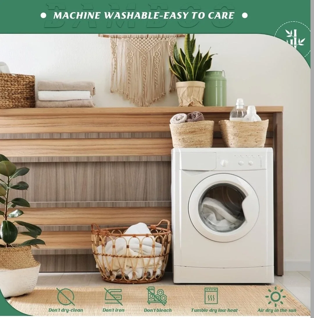 NEW Pillowtop Bamboo Mattress Topper image indicator(9)