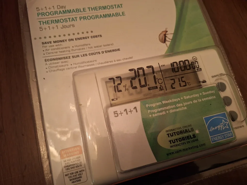 5+1+1 Day Programmable Thermostat