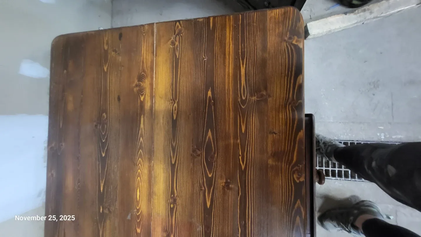 Wooden Table with Drawers image indicator(2)