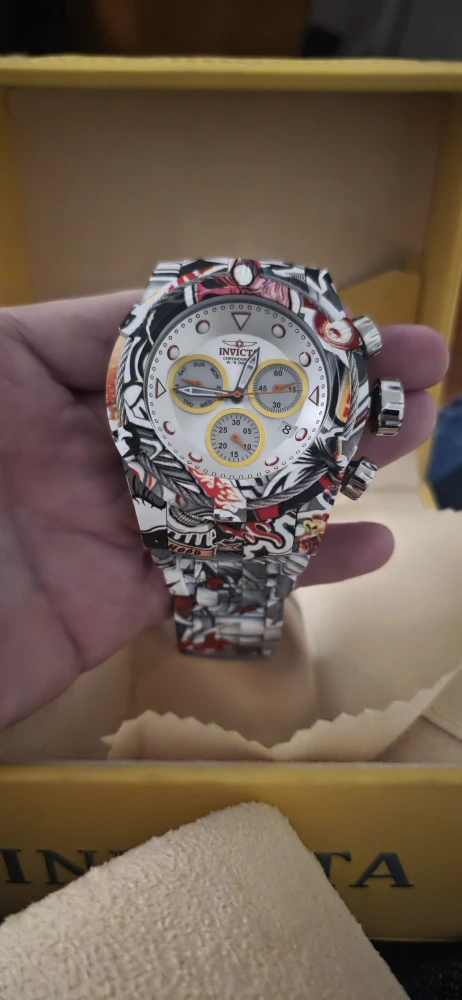 Invicta Men  Bolt Zeus Hydroplated Graffiti Chronograph Silver - photo 4