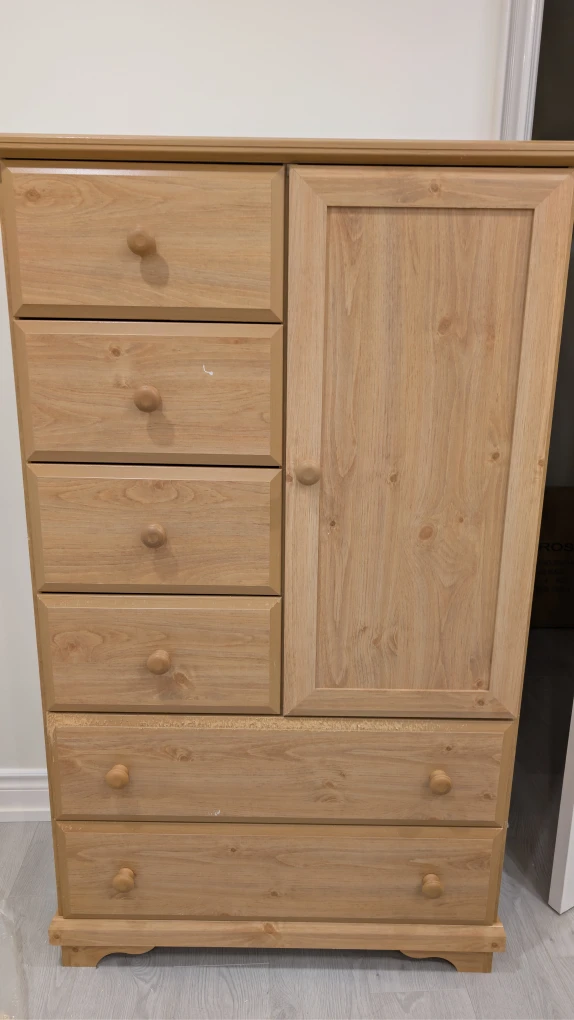 FREE Wooden Dresser + Cabinet