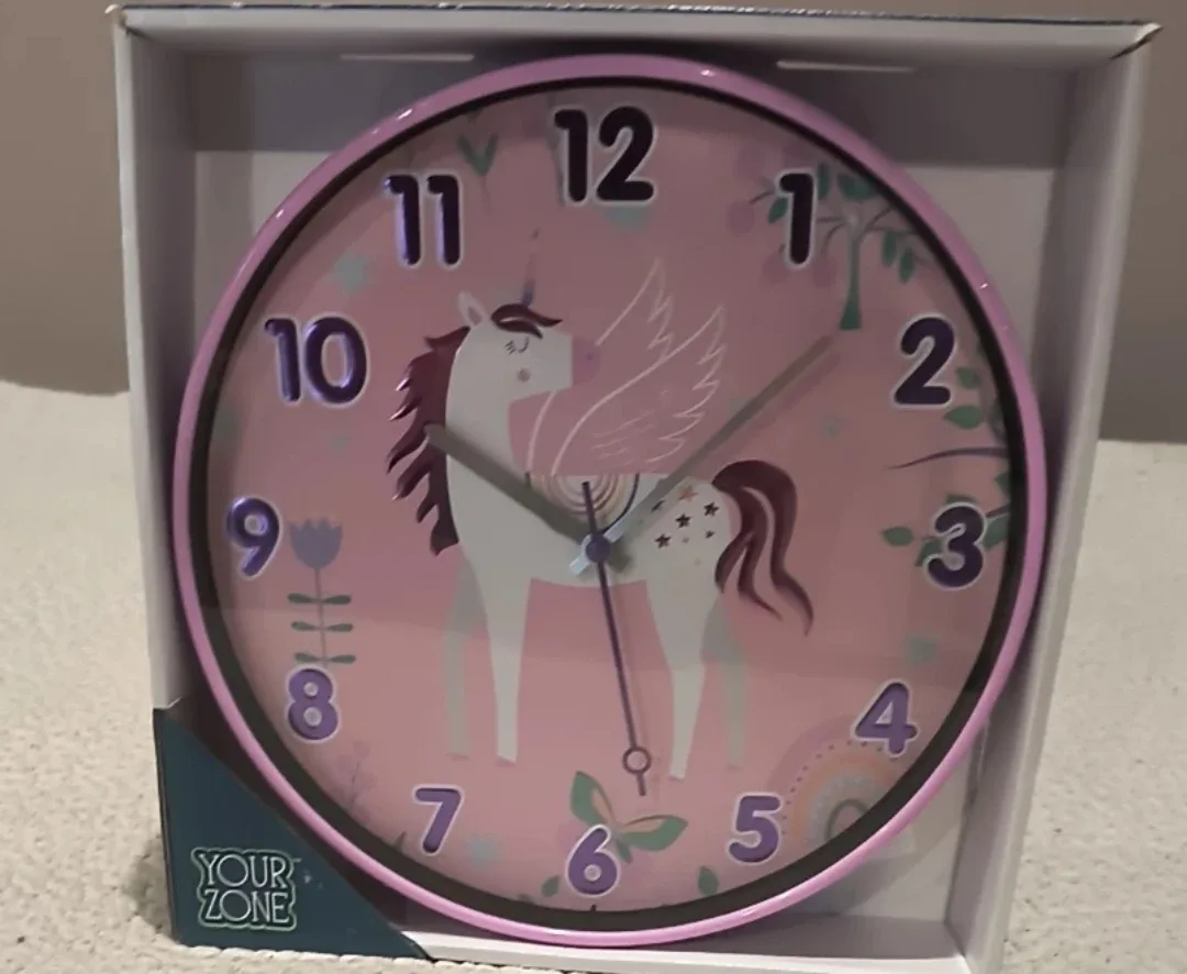 New Your Zone Unicorn Wall Clock - 10 inch image indicator(2)